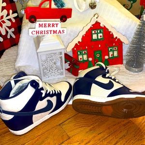 Women’s Blue and White Nike Dunks